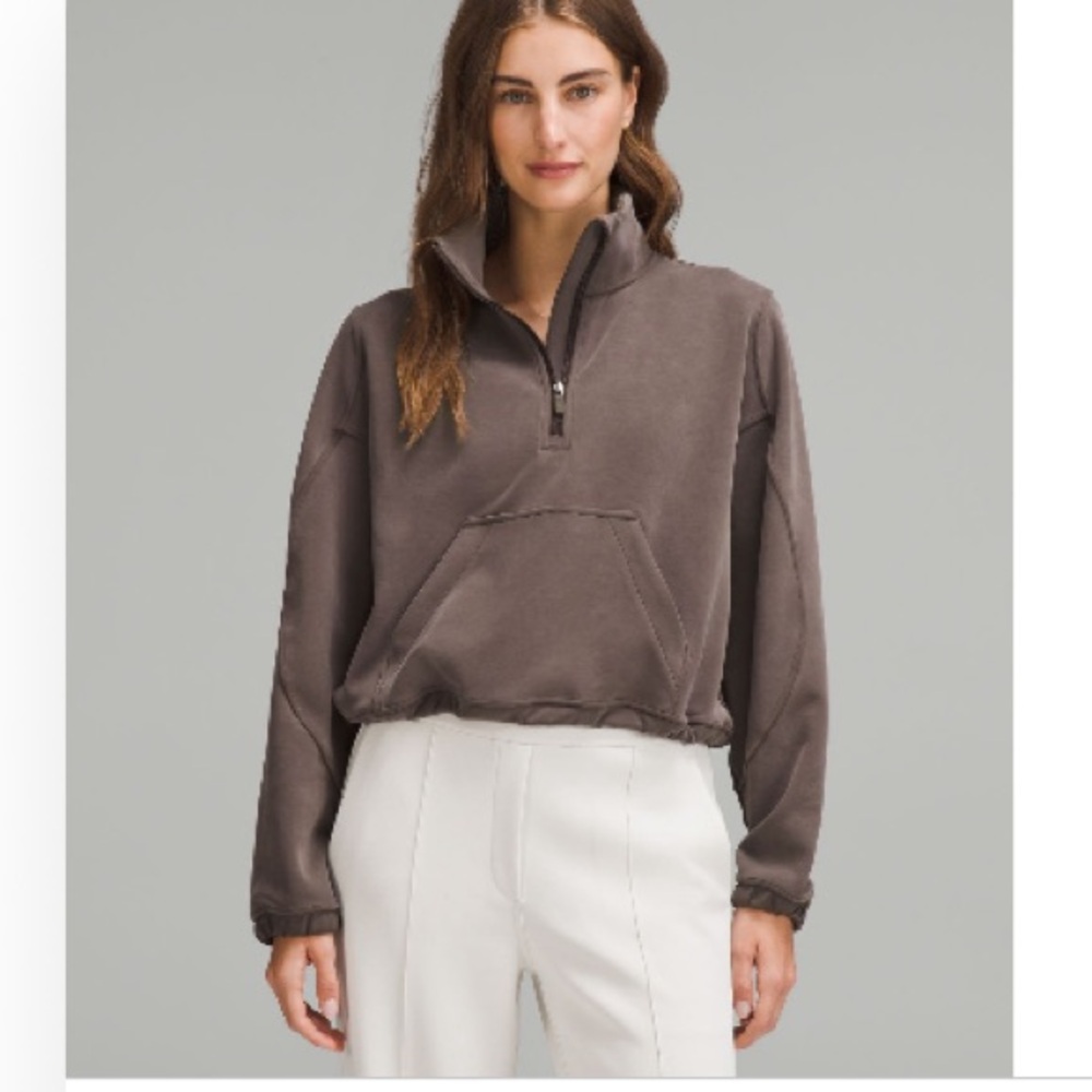 Brushed softstream half zip *like new”